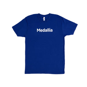 Indigo T-Shirt - M Logo on Sleeve